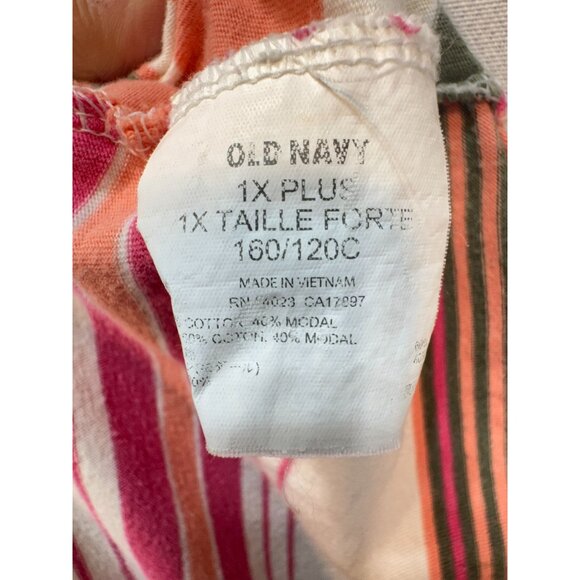 Old Navy Womens Sleeveless Chevron Striped Maxi Dress Size 1X Multicolor Summer - Picture 4 of 13